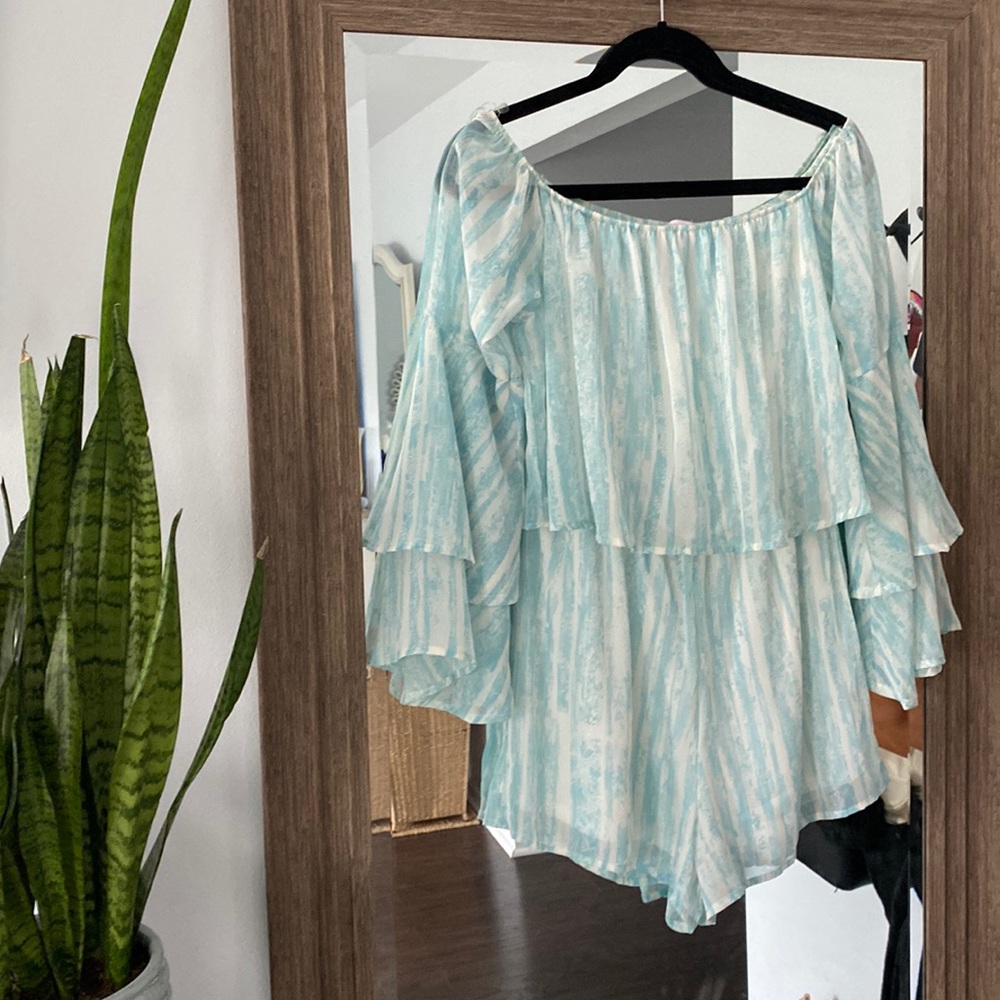 Pink Lily Romper Medium